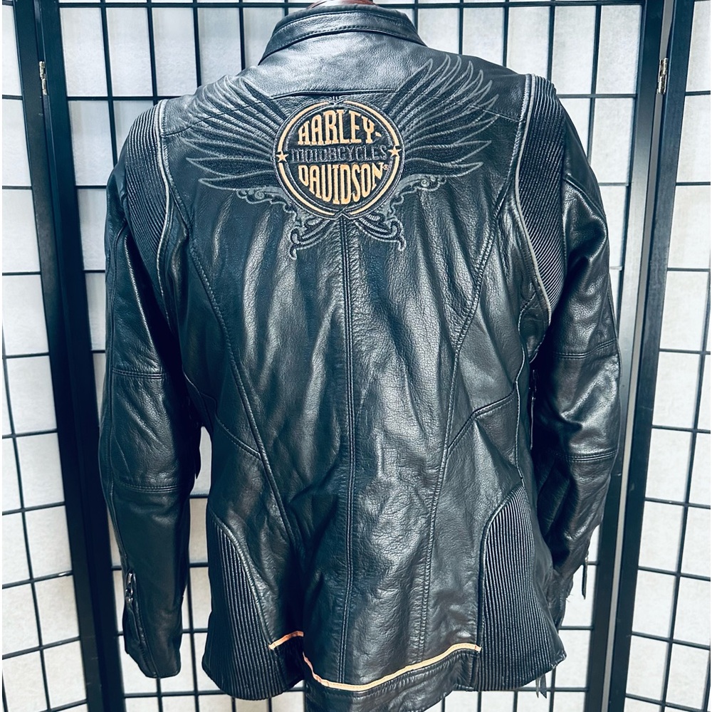 Harley Davidson Vintage White Tag Women’s Leather Riding Jacket